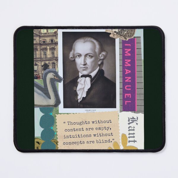 Item preview, Immanuel Kant portrait and quote: Immanuel Kant portrait and quote: Thoughts without content are empty, intuitions without concepts are blind. designed and sold by artbleed.