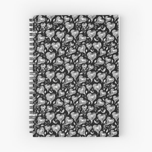 Item preview, WHIMSICAL MONOCHROME LOVE HEARTS designed and sold by snuske01.