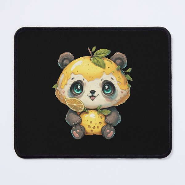 Item preview, lemon panda with green leaves designed and sold by bukajart.