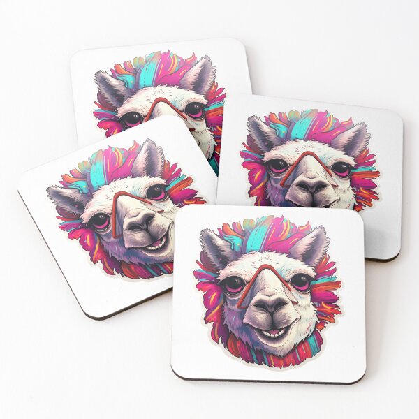 Item preview, Antidepression coolorful llama sticker style designed and sold by SmileshareShop.