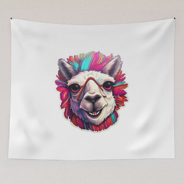 Item preview, Antidepression coolorful llama sticker style designed and sold by SmileshareShop.