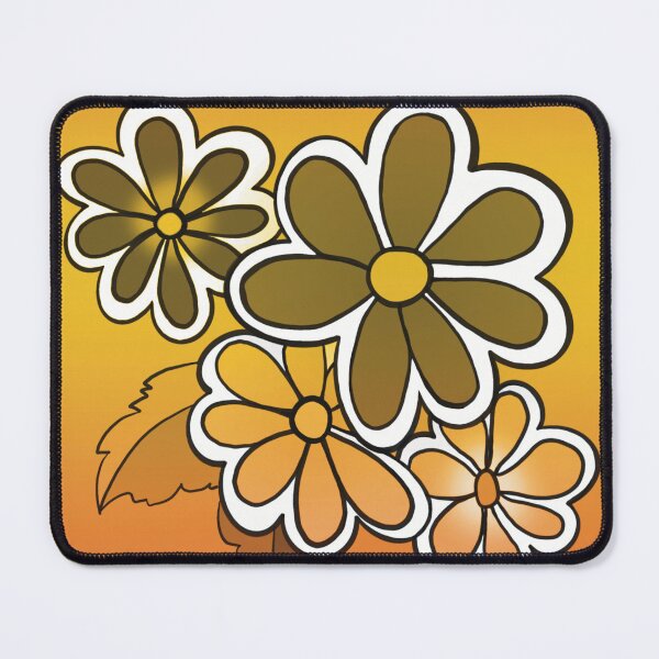 Item preview, Seventies - Bouquet of flowers with warm tones designed and sold by Hélène Carmona.