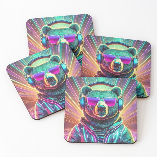 Item preview, 80s Neon Bear designed and sold by NinjaRat.