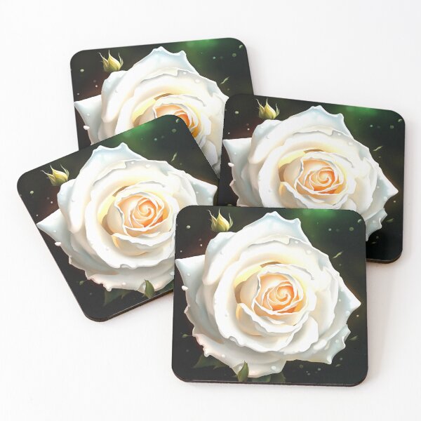 Item preview, White Rose Splash Art Floral Fantasy designed and sold by taiche.