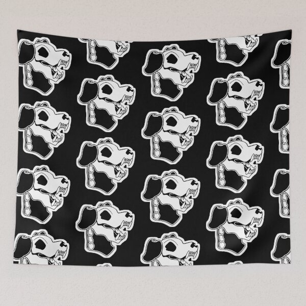 Item preview, Black and White Skull Dog designed and sold by ash-in-the-box.