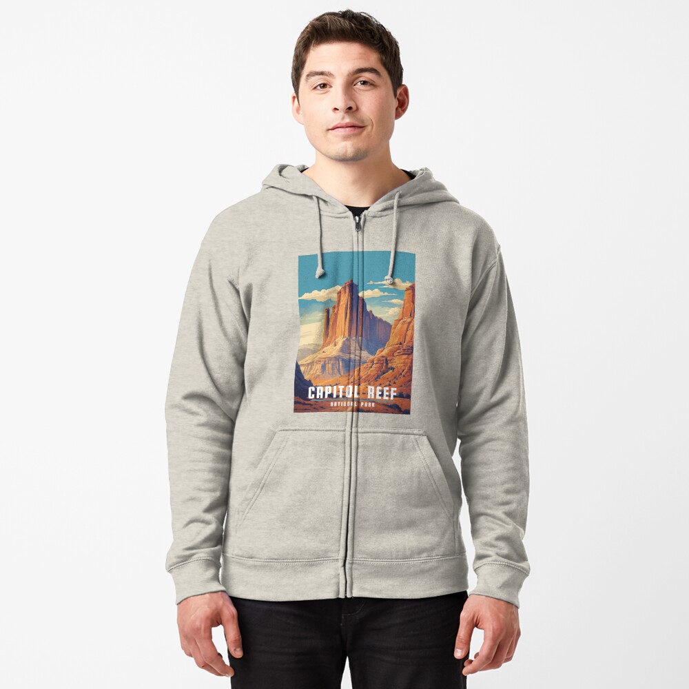 Item preview, Zipped Hoodie designed and sold by WanderlustArtsy.