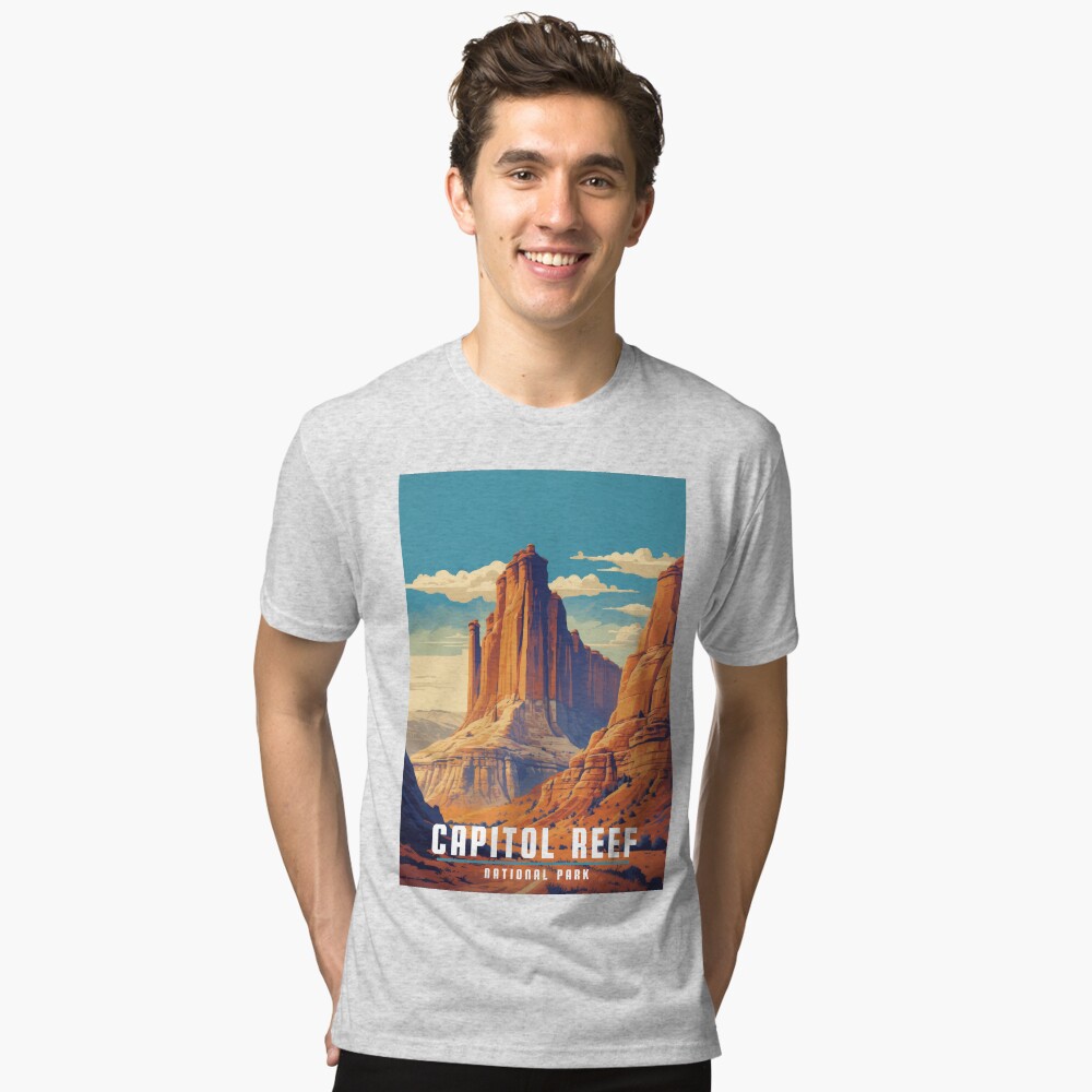Item preview, Tri-blend T-Shirt designed and sold by WanderlustArtsy.