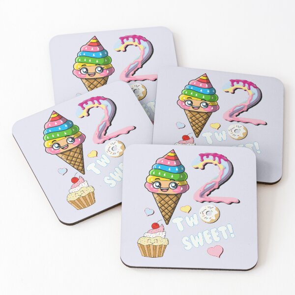 Item preview, Kids Birthday Two Sweet Donuts & Ice Cream Cute 2 Year Old Birthday designed and sold by tamdevo1.