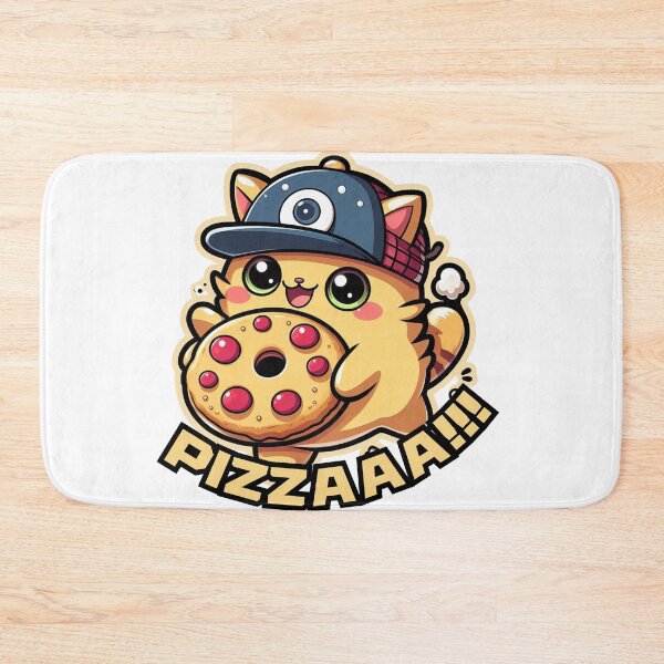 Item preview, PIZZAAA! Cute Delivery Cat designed and sold by Tomasz C.