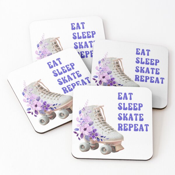 Item preview, Eat Sleep Skate Repeat Roller Derby Skating Design designed and sold by desireedickens.