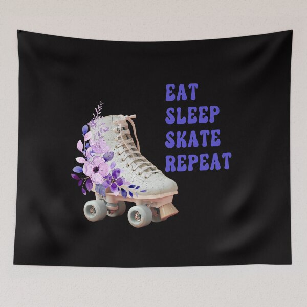 Item preview, Eat Sleep Skate Repeat Roller Derby Skating Design designed and sold by desireedickens.