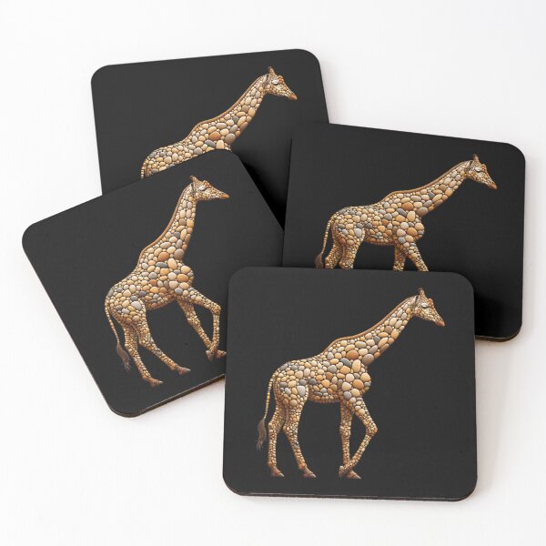Item preview, Serene Giraffe - Pebble Art designed and sold by MachineDesigned.