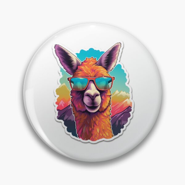 Item preview, Antidepression coolorful llama sticker style designed and sold by SmileshareShop.