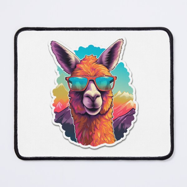 Item preview, Antidepression coolorful llama sticker style designed and sold by SmileshareShop.