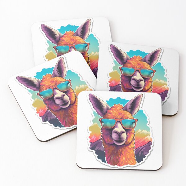 Item preview, Antidepression coolorful llama sticker style designed and sold by SmileshareShop.