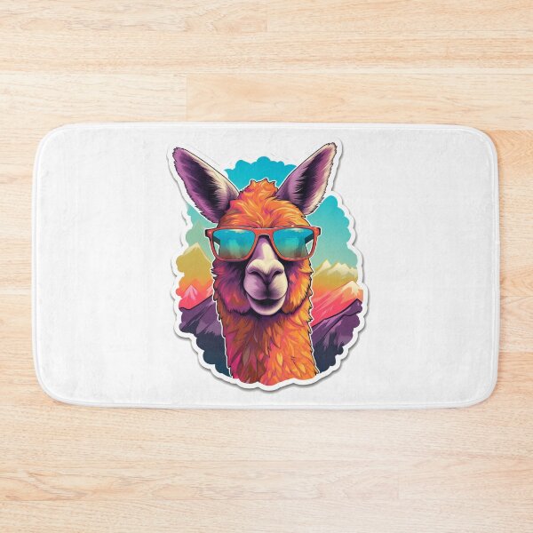 Item preview, Antidepression coolorful llama sticker style designed and sold by SmileshareShop.
