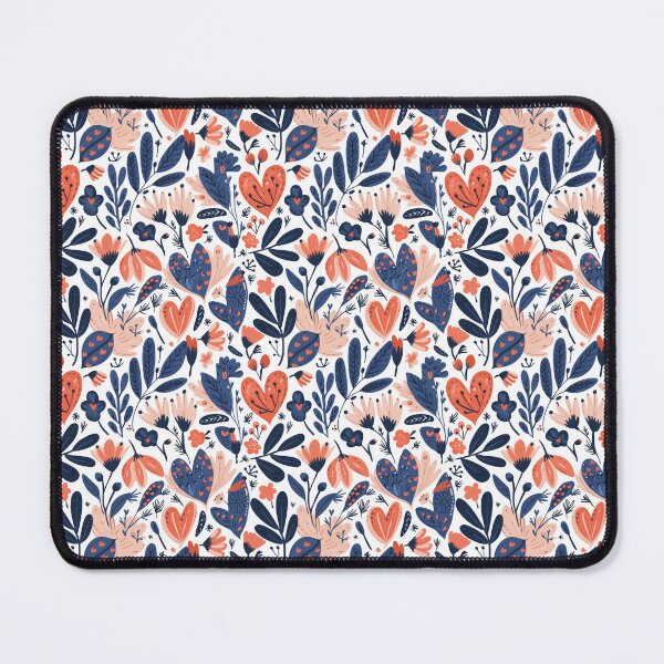 Item preview, CORAL HEART BOTANICAL PATTERN designed and sold by snuske01.
