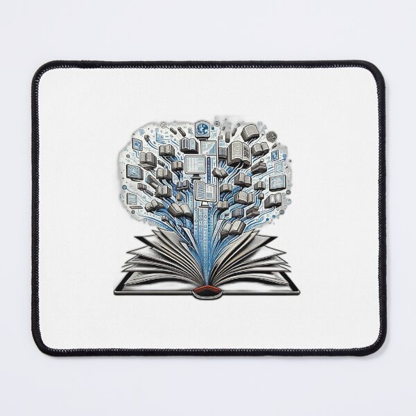 Item preview, From Pages to Pixels - Evolution of Knowledge designed and sold by BlueGoldArt.