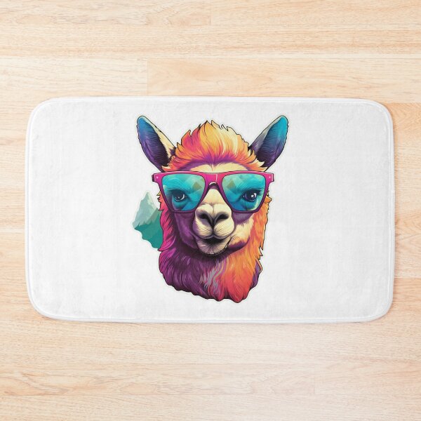 Item preview, Antidepression sunglasses llama sticker style designed and sold by SmileshareShop.
