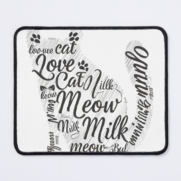 Item preview, Cat word cloud art for cat lovers designed and sold by Zibis09.