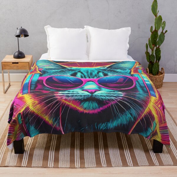Item preview, 80s Neon Cat designed and sold by NinjaRat.