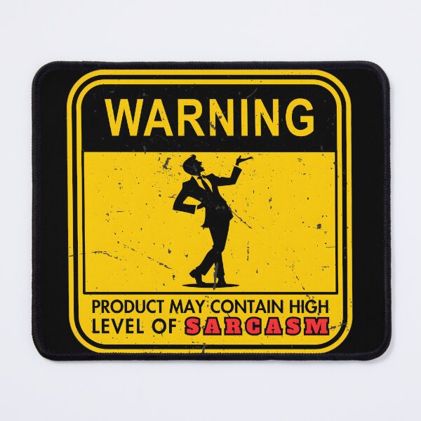 Item preview, Human Warning Sign Sarcasm designed and sold by Joyful-Park.