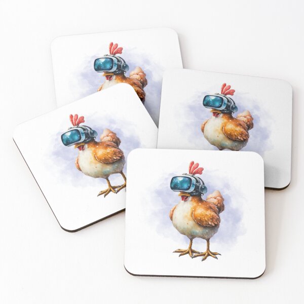 Item preview, Apple vision Smart Chicken Wearing Metaverse Glasses 2 designed and sold by Psycho-Crazy.