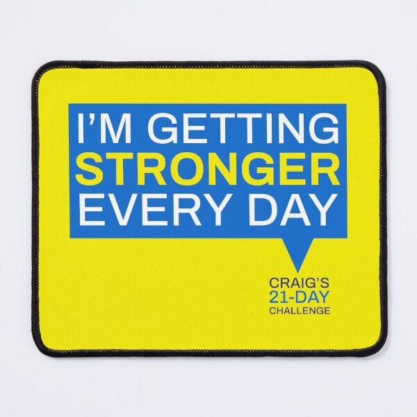 Item preview, Craig's 21-Day Challenge: I am getting stronger every day designed and sold by Craig Mclachlan.