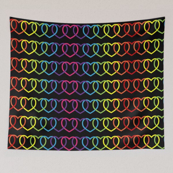 Item preview, Full Rainbow Heart Chain designed and sold by galaxydaydreams.