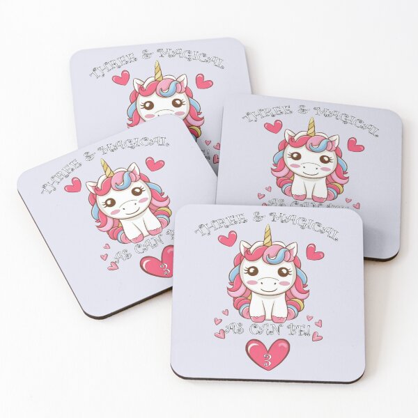 Item preview, Kids Birthday 3 Years Old Cute Unicorn Birthday designed and sold by tamdevo1.