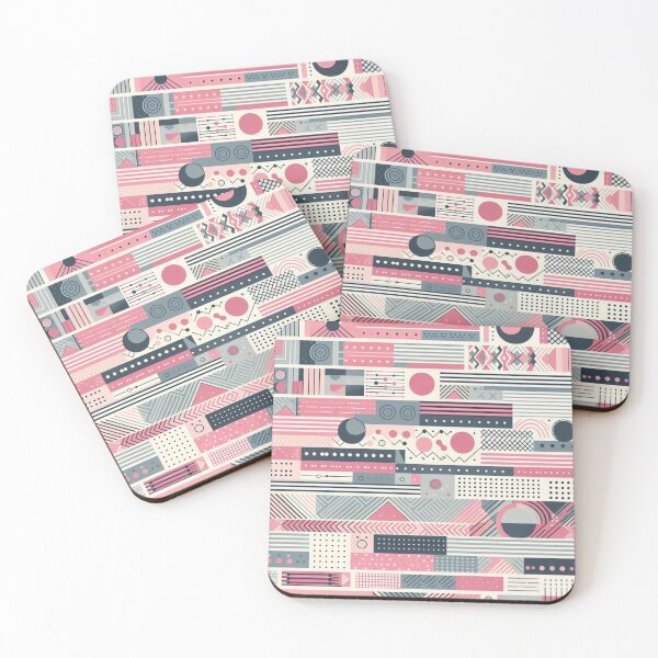 Item preview, Pink and grey pattern designed and sold by CandyVenom.