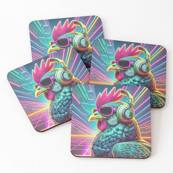 Item preview, 80s Neon Chicken designed and sold by NinjaRat.