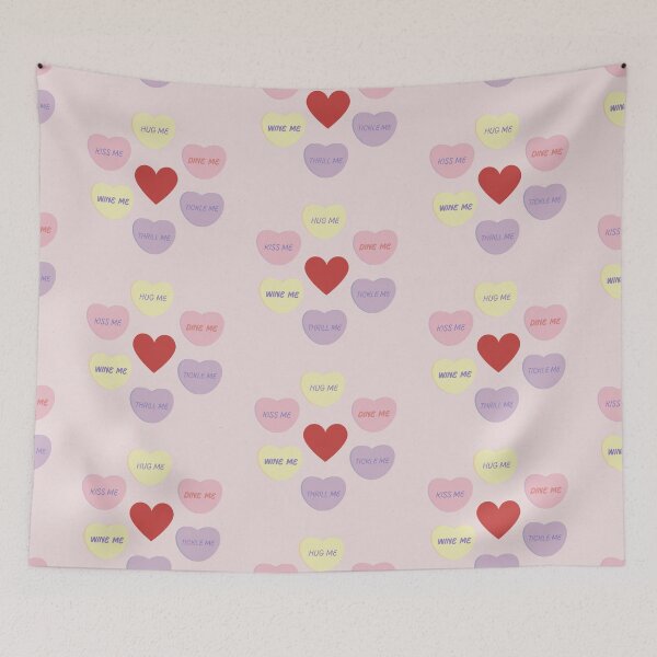 Item preview, Candy Colour Love Hearts designed and sold by Wildwestgilly.