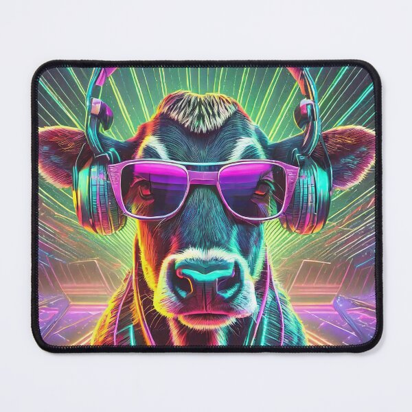 Item preview, 80s Neon Cow designed and sold by NinjaRat.