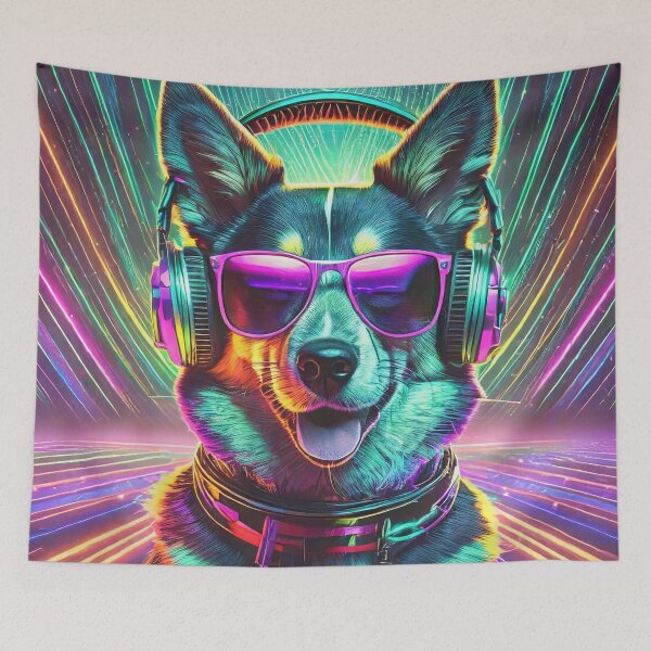 Item preview, 80s Neon Dog designed and sold by NinjaRat.