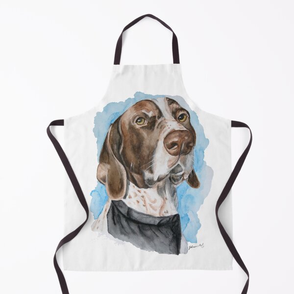 Item preview, Watercolour German short-haired Pointer dog pet portrait by JeloweArt designed and sold by JeloweArt.