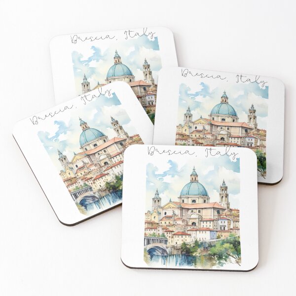 Item preview, Brescia Italy attraction view for italian fan traveller Europe designed and sold by Anna Sacha.
