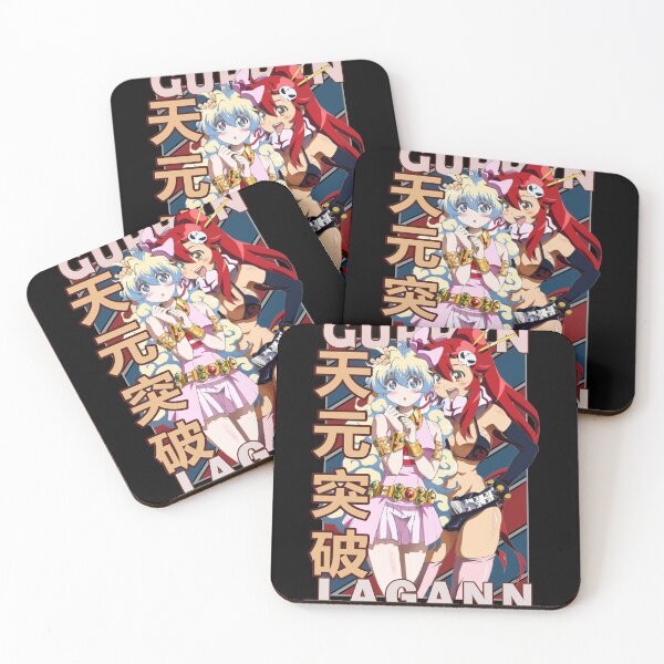 Item preview, Nia and Yoko Gurren Lagann Vintage Stripe Design designed and sold by Wafusaurus.