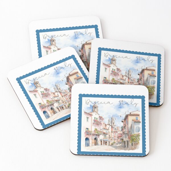 Item preview, Brescia Italy beautiful view italian fan european city designed and sold by Anna Sacha.