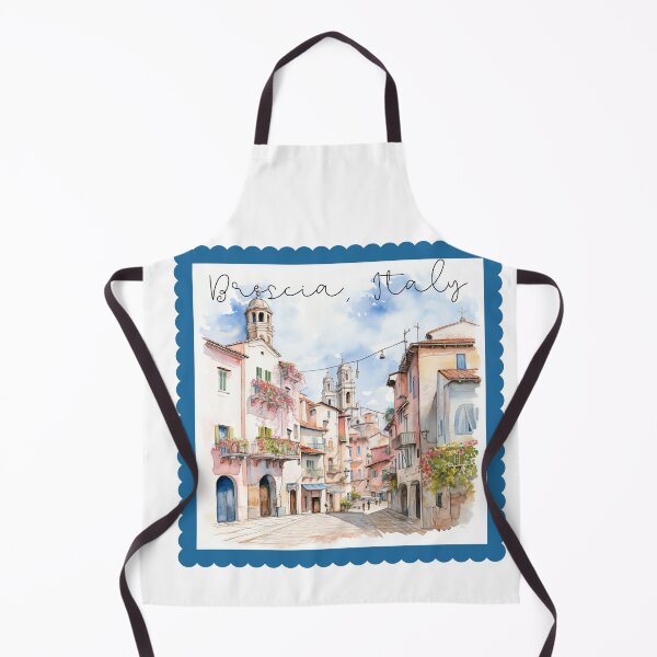 Item preview, Brescia Italy beautiful view italian fan european city designed and sold by Anna Sacha.