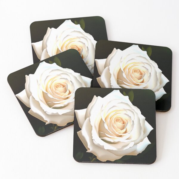 Item preview, Pretty White Rose Floral Art designed and sold by taiche.