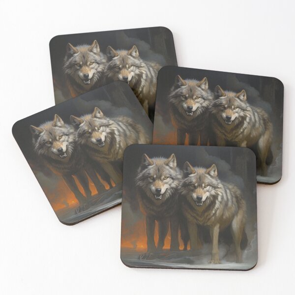 Item preview, Mystical Wolves in the Fog designed and sold by DoggyDream.