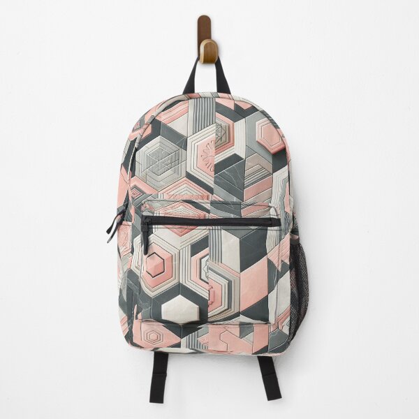 Item preview, Pink and grey geometric marble pattern designed and sold by CandyVenom.