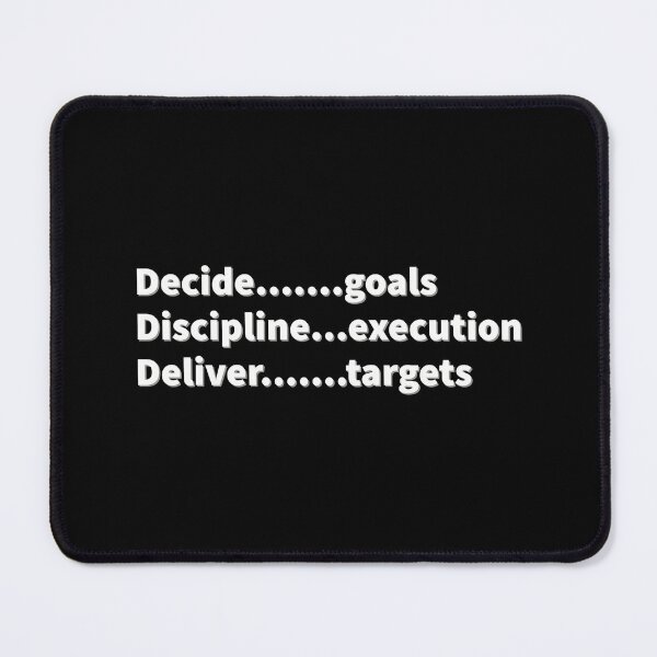 Item preview, (WF) Discipline, dedication and execution designed and sold by greatvibes4u.