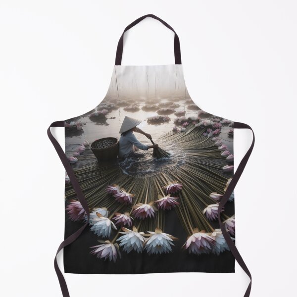 Item preview, Harvesting Water Lilies designed and sold by Vibranta Studio.