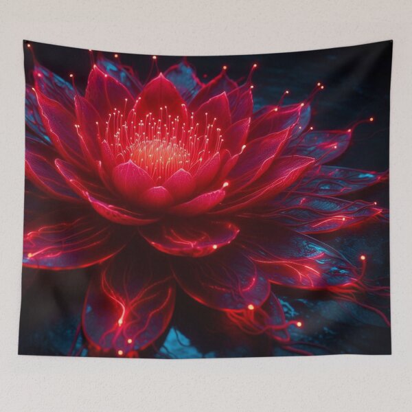 Item preview, Glowing lily red - 6 -  designed and sold by Rockwoman.