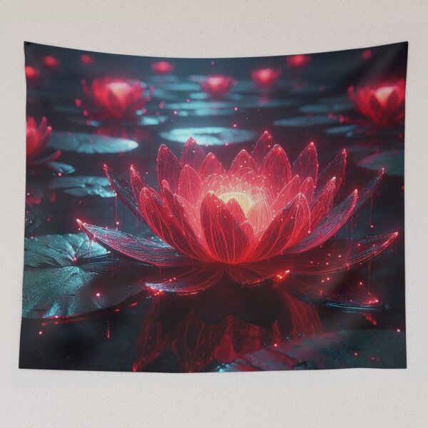 Item preview, Glowing lily red - 7 -  designed and sold by Rockwoman.