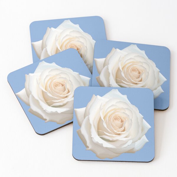 Item preview, Pretty White Rose Floral Art Cut Out designed and sold by taiche.