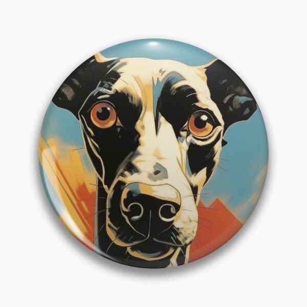 Item preview, Colorful Galgo Spanish Greyhound dog flat illustration designed and sold by Sleek Sketch Studio.
