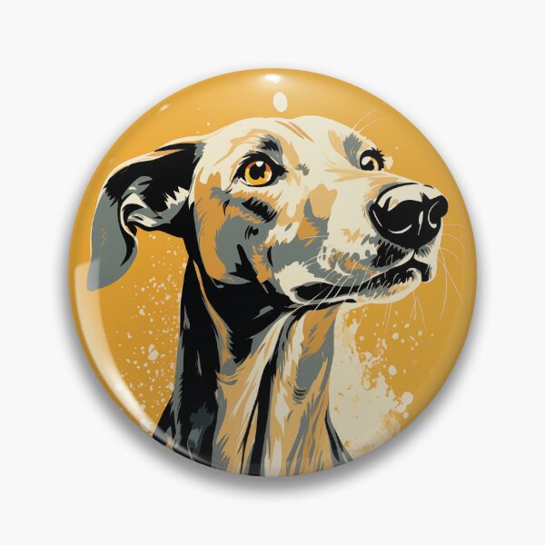 Item preview, Colorful Galgo Spanish Greyhound dog flat illustration designed and sold by Sleek Sketch Studio.